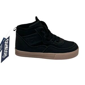 OshKosh B'gosh Munir Little Boys Slip-on High Top Sneakers Size 12 Black-Tan